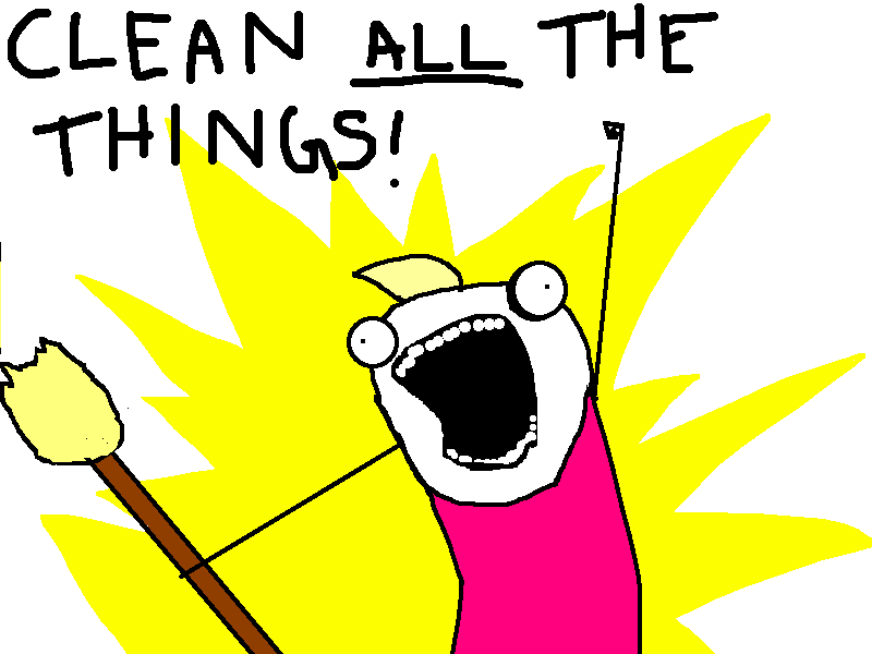Clean all the things! by Allie Brosh