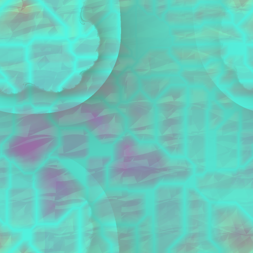 aqua and purple giraffe spots